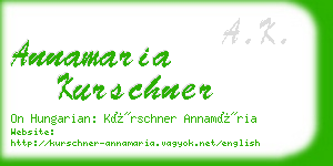 annamaria kurschner business card